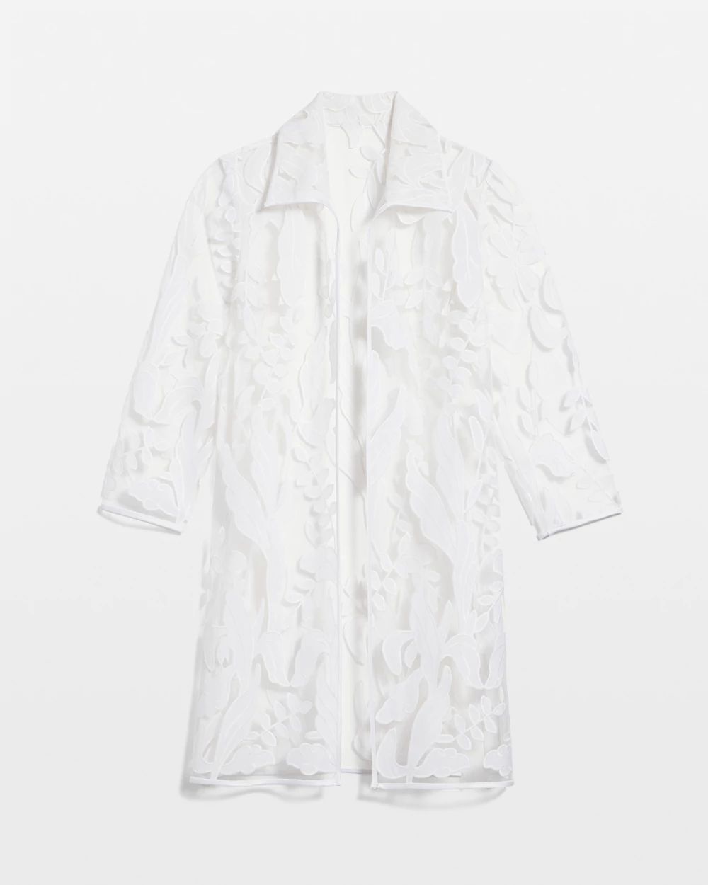 満点の Travelers™ Collection Chico's | Jacket Appliqué Mesh ジャケット・アウター